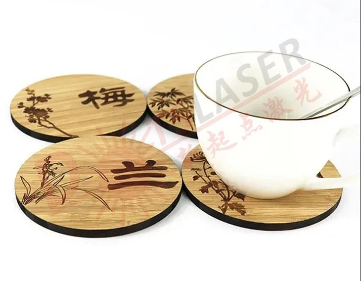 CO<sub>2</sub>Laser engraving Coasters CO<sub>2</sub> Laser Engraving Coasters